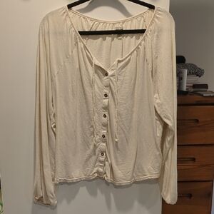 Pact Cream Button-Up Women's Blouse
